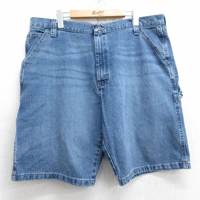 Cotton Pants - 【中古】古着 ラングラー Wrangler ショート ペインターパンツ ショーツ メンズ ヒゲ 紺 ネイビー デニム W38 中古 ボトムス 短パン ショーパン | 春夏 春物 春服 夏物 夏服 半ズボン カジュアル メンズファッション ファッション おしゃれ