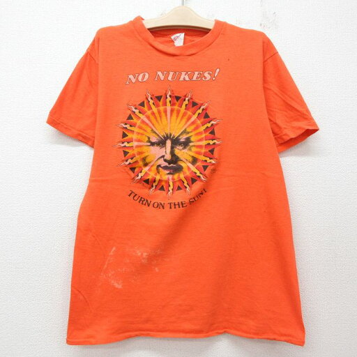 【中古】古着 半袖 ビンテージ ヴィンテージTシャツ キッズ ボーイズ 子供服 80年代 80s 太陽 コットン クルーネック 丸首 USA製 アメリカ製 オレンジ | 春夏 春物 春服 秋冬 秋物 秋服 女の子 子ども服 こども服 カジュアル ファッション おしゃれ かわいい 【中古】古着 半袖 ビンテージ ヴィンテージTシャツ キッズ ボーイズ 子供服 80年代 80s 太陽 コットン クルーネック 丸首 USA製 アメリカ製 オレンジ | 春夏 春物 春服 秋冬 秋物 秋服 女の子 子ども服 こども服 カジュアル ファッション おしゃれ かわいい