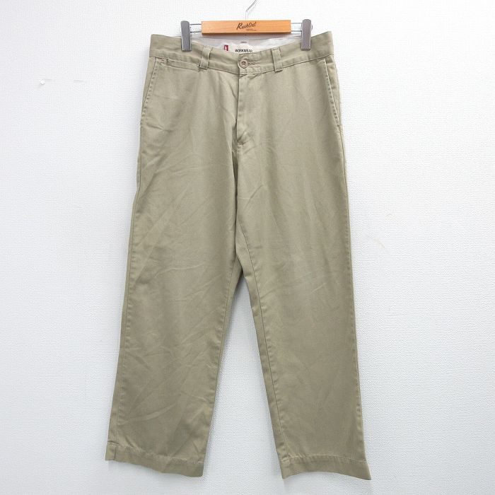 【中古】古着 リーバイス ワークパンツ メンズ W34 ベージュ デニム ジーンズ カジュアル アメカジ ストリート きれいめ ヴィンテージ レトロ オールド