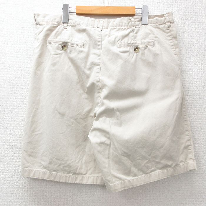 【中古】古着 ショートパンツ ショーツ メンズ コットン 薄ベージュ カーキ W38 中古 ボトムス 短パン ショーパン ハーフ | 春夏 春物 春服 夏物 夏服 半ズボン カジュアル メンズファッション ファッション おしゃれ