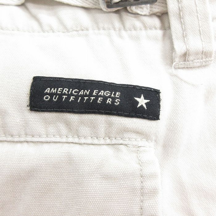 【中古】古着 アメリカンイーグル American Eagle ショート カーゴパンツ ショーツ メンズ コットン 薄ベージュ カーキ W36 中古 ボトムス 短パン ショーパン | 春夏 春物 春服 夏物 夏服 半ズボン カジュアル メンズファッション ファッション おしゃれ 5OF
