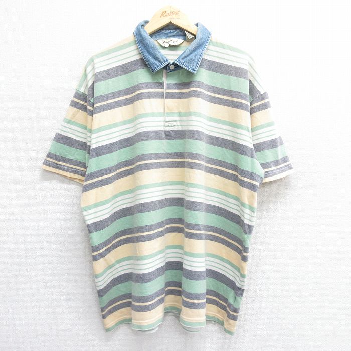 XL★古着 エディーバウアー 半袖 ラガー シャツ メンズ 00年代 00s 鹿の子 大きいサイズ コットン 緑他 ボーダー &yen;&nbsp;4,900（税込） XL★古着 アメリカンイーグル American Eagle 半袖 ラガー シャツ メンズ 90年代 90s 襟デニム 大きいサイズ コットン 緑他 ボーダー &yen;&nbsp;5,900（税込） XL★古着 エディーバウアー 半袖 シャツ メンズ 00年代 00s 大きいサイズ コットン 生成り &yen;&nbsp;3,900（税込） XL★古着 エディーバウアー 半袖 シャツ メンズ 00年代 00s 大きいサイズ コットン ボタンダウン ベージュ &yen;&nbsp;2,900（税込） XL★古着 エディーバウアー 半袖 シャツ メンズ 00年代 00s 大きいサイズ コットン ボタンダウン 黄 &yen;&nbsp;3,900（税込） XL★古着 チャップス 半袖 ラガー シャツ メンズ イカリ 鹿の子 大きいサイズ コットン 紺 &yen;&nbsp;2,900（税込） XL★古着 エディーバウアー 半袖 シャツ メンズ 00年代 00s 大きいサイズ コットン ボタンダウン ベージュ系他 チェック &yen;&nbsp;3,900（税込） XL★古着 エディーバウアー 半袖 シャツ メンズ 00年代 00s 大きいサイズ コットン ボタンダウン 紺他 チェック &yen;&nbsp;3,900（税込） XL★古着 ラルフローレン 半袖 ブランド ラガー シャツ メンズ ワンポイントロゴ 鹿の子 大きいサイズ コットン 紺他 &yen;&nbsp;4,900（税込） XL★古着 エディーバウアー 半袖 シャツ メンズ 00年代 00s 大きいサイズ ロング丈 コットン ボタンダウン 薄紺他 チェック &yen;&nbsp;4,900（税込） XL★古着 ラルフローレン 半袖 ブランド ラガー シャツ メンズ 90年代 90s ワンポイントロゴ 鹿の子 大きいサイズ ロング丈 コットン オレンジ &yen;&nbsp;3,900（税込） XL★古着 エルエルビーン 半袖 シャツ メンズ 00年代 00s 大きいサイズ コットン 薄緑 &yen;&nbsp;2,900（税込） XL★古着 ビューグルボーイ 半袖 シャツ メンズ 00年代 00s 大きいサイズ コットン ベージュ &yen;&nbsp;2,900（税込） XL★古着 半袖 シャツ メンズ 00年代 00s 総柄 大きいサイズ コットン ベージュ他 &yen;&nbsp;3,900（税込） XL★古着 レッドヘッド 半袖 シャツ メンズ 大きいサイズ コットン 紺他 ボーダー &yen;&nbsp;2,900（税込） XL★古着 セントジョンズベイ 半袖 シャツ メンズ 大きいサイズ コットン 薄黄他 チェック &yen;&nbsp;2,400（税込） XL★古着 ボストントレーダーズ 半袖 シャツ メンズ 00年代 00s 大きいサイズ コットン 青緑他 &yen;&nbsp;2,900（税込） XL★古着 半袖 シャツ メンズ 00年代 00s 大きいサイズ コットン 紺他 ストライプ &yen;&nbsp;2,400（税込） XL★古着 半袖 シャツ メンズ 00年代 00s 大きいサイズ コットン 紺 ストライプ &yen;&nbsp;2,400（税込） XL★古着 コロンビア 半袖 シャツ メンズ 00年代 00s 花柄 大きいサイズ コットン 紺他 &yen;&nbsp;4,900（税込）【商品番号】　shrs25053183 【商品名】　XL★古着 エディーバウアー 半袖 ラガー シャツ メンズ 00年代 00s 襟デニム 鹿の子 大きいサイズ コットン 薄黄他 ボーダー【spe】 【メンズ参考サイズ】　XL 【表記サイズ】　XXL 【実寸サイズ】　着丈（肩から裾）73cm　着幅（脇から脇）68cm　肩幅59cm 【素材】　コットン100% 【程度】　B 【コンディション】　汚れ 【仕入先】　アメリカ 【メール便】　不可 ************************************************************ 画像枚数の都合上、目立つダメージのみ掲載し、目立たないダメージは省略することがございます。 ●参考サイズ：実寸サイズをもとに当店が判断したサイズ ※商品名内に記載しているのは参考サイズです。 ●表記サイズ：商品のタグに記載してあるサイズ ●実寸サイズ：実際に当店で測ったサイズ To International Customers,Please check and follow shipping cost in Store information.No refund or exchange is accepted with International Customers.We're afraid but there is no staff who can speak English.We will accept any questions only by email in English. 他の厳選古着 半袖シャツはこちらです！ 他の厳選古着 ラガーシャツはこちらです！ 他の厳選古着 半袖シャツ XLサイズはこちらです！ 他の厳選古着 エディーバウアー Eddie Bauer はこちらです！