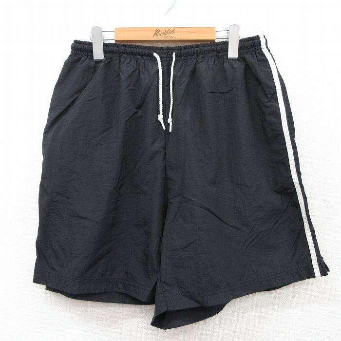 乐天商城 - 【中古】古着 ショート トレーニングパンツ ショーツ メンズ 90年代 90s 黒他 ブラック W35 中古 ボトムス 短パン ショーパン | 春夏 春物 春服 夏物 夏服 半ズボン カジュアル メンズファッション ファッション おしゃれ