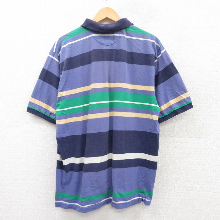 【中古】古着 ラルフローレン 80s ポロシャツ メンズ ネイビー Ralph Lauren 2Lサ...