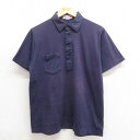 【中古】古着 ジャージーズ 半袖 ポロシャツ メンズ 90年代 90s 無地 コットン USA製 アメリカ製 紺 ネイビー Mサイズ 中古 トップス | 春夏 ...