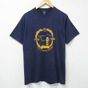 【中古】古着 半袖 ビンテージ ヴィンテージTシャツ メンズ80年代 80s 灯台 クルーネック 丸首 USA製 アメリカ製 紺 ネイビー Mサイズ 中古 メンズ | 春夏 夏物 夏服 ヴィンテージTシャツ メンズファッション カットソー ティーシャツ ティシャツ メンズTシャツ