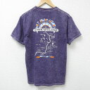 【中古】古着 フルーツオブザルーム 半袖 ビンテージ ヴィンテージTシャツ メンズ 00年代 00s ハドソン川 コットン クルーネック 丸首 紫他 パープル タイダイ Mサイズ 中古 | 春夏 夏物 夏服 ヴィンテージTシャツ メンズファッション カットソー ティーシャツ テ