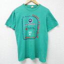 【中古】古着 アディダス adidas 半袖 ビンテージ ヴィンテージTシャツ メンズ 00年代 00s MOTOROLA コットン クルーネック 丸首 緑 グリーン Mサイズ 中古 | 春夏 夏物 夏服 ヴィンテージTシャツ メンズファッション カットソー ティーシャツ ティシャツ メンズT