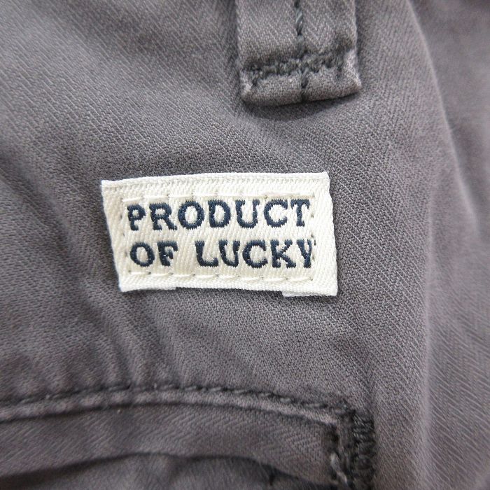 【中古】古着 ラッキーブランド Lucky Brand ショートパンツ ショーツ メンズ コットン グレー W37 中古 ボトムス 短パン ショーパン ハーフ | 春夏 春物 春服 夏物 夏服 半ズボン カジュアル メンズファッション ファッション おしゃれ 5OF
