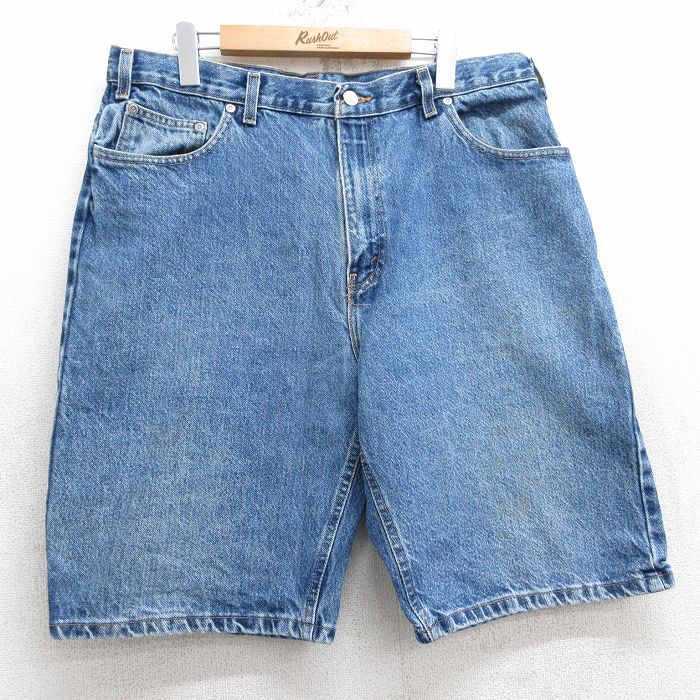 【中古】古着 FADED GLORY ショートパンツ ショーツ メンズ 90年代 90sコットン USA製 アメリカ製 紺 ネイビー デニム W36 中古 ボトムス 短パン ショーパン ハーフ | 春夏 春物 春服 夏物 夏服 半ズボン カジュアル メンズファッション ファッション おしゃれ