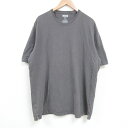 【中古】古着 DULUTH TRADING 半袖Tシャツ メンズ 無地 コットン クルーネック 丸首 濃グレー XLサイズ 中古 | 春夏 夏物 夏服 メンズファッション カットソー ティーシャツ ティシャツ メンズTシャツ 半袖Tシャツ 半袖ティーシャツ カジュアルTシャツ おしゃれ