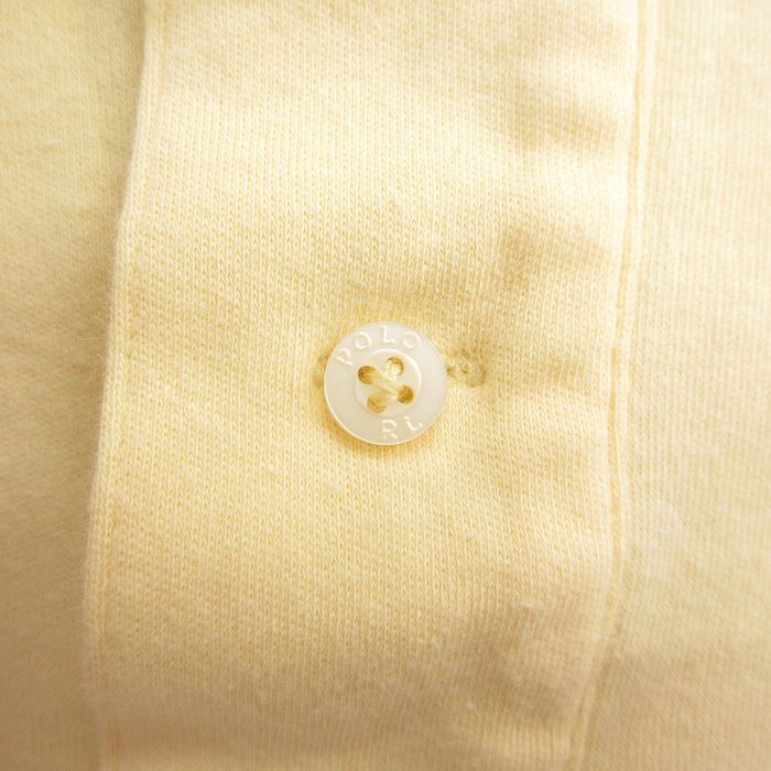 【中古】古着 ラルフローレン 90s ポロシャツ メンズ 90年代 薄黄 Ralph Lauren 2L...