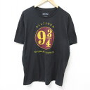 【中古】古着 半袖Tシャツ メンズ 映画ハリーポッター クルーネック 丸首 黒 ブラック XLサイズ 中古 | 春夏 夏物 夏服 メンズファッション カットソー ティーシャツ ティシャツ メンズTシャツ 半袖Tシャツ 半袖ティーシャツ カジュアルTシャツ おしゃれ カジュア(4)