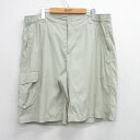 【中古】古着 コロンビア COLUMBIA ショート ナイロンパンツ ショーツ メンズ リップストップ オムニシールド 薄ベージュ カーキ W39 中古 ボトム...
