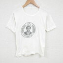 【中古】古着 半袖 ビンテージ ヴィンテージTシャツ メンズ 70年代 70s Jimmy Akena 大統領 クルーネック 丸首 白 ホワイト Sサイズ 小さ...