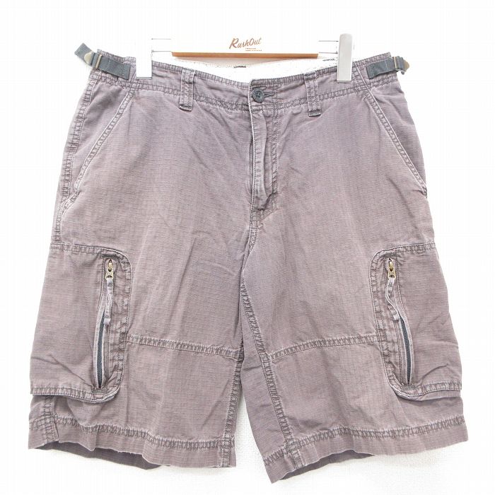 【中古】古着 ノースフェイス THE NORTH FACE ショート カーゴパンツ ショーツ メンズ 00年代 00s リップストップ コットン グレー系 【spe】 W32 中古 ボトムス 短パン ショーパン | 春夏 春物 春服 夏物 夏服 半ズボン カジュアル メンズファッション ファッシ 5OF