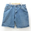 【中古】古着 ラングラー Wrangler ショートパンツ ショーツ メンズ コットン 紺 ネイビー デニム W36 中古 ボトムス 短パン ショーパン ハーフ | 春夏 春物 春服 夏物 夏服 半ズボン カジュアル メンズファッション ファッション おしゃれ(4)