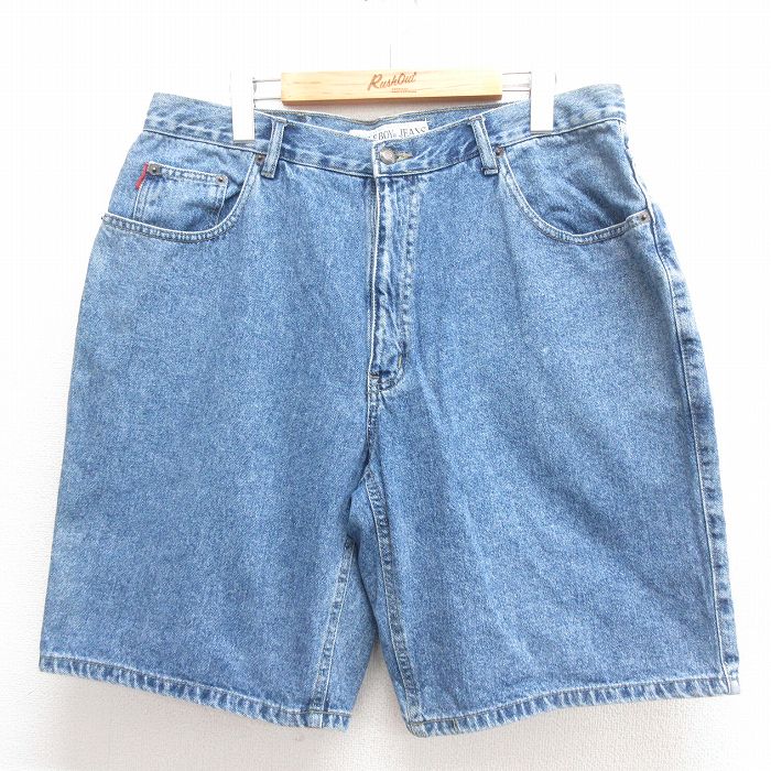 【中古】古着 ビューグルボーイ ショートパンツ メンズ ネイビー 紺 W35 ヴィンテージ カジュアル アメカジ ストリート きれいめ レトロ オールド