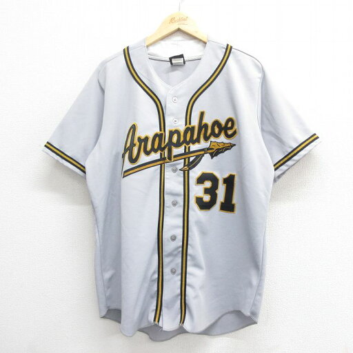 【中古】古着 ウィルソン 半袖 ベースボールシャツ メンズ 90年代 90s Arapahoe USA製 アメリカ製 グレー他 【spe】 XLサイズ 中古 トップス | 春夏 春物 春服 夏物 夏服 カジュアルシャツ メンズファッション 半袖シャツ おしゃれ カジュアル 【中古】古着 ウィルソン 半袖 ベースボールシャツ メンズ 90年代 90s Arapahoe USA製 アメリカ製 グレー他 【spe】 XLサイズ 中古 トップス | 春夏 春物 春服 夏物 夏服 カジュアルシャツ メンズファッション 半袖シャツ おしゃれ カジュアル