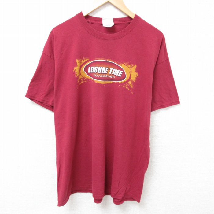 Rakuten - 【中古】古着 00s Tシャツ メンズ XLサイズ 半袖 クルーネック エンジ色 アメカジ ストリート ヴィンテージ カジュアル きれいめ レトロ オールド 25jun24