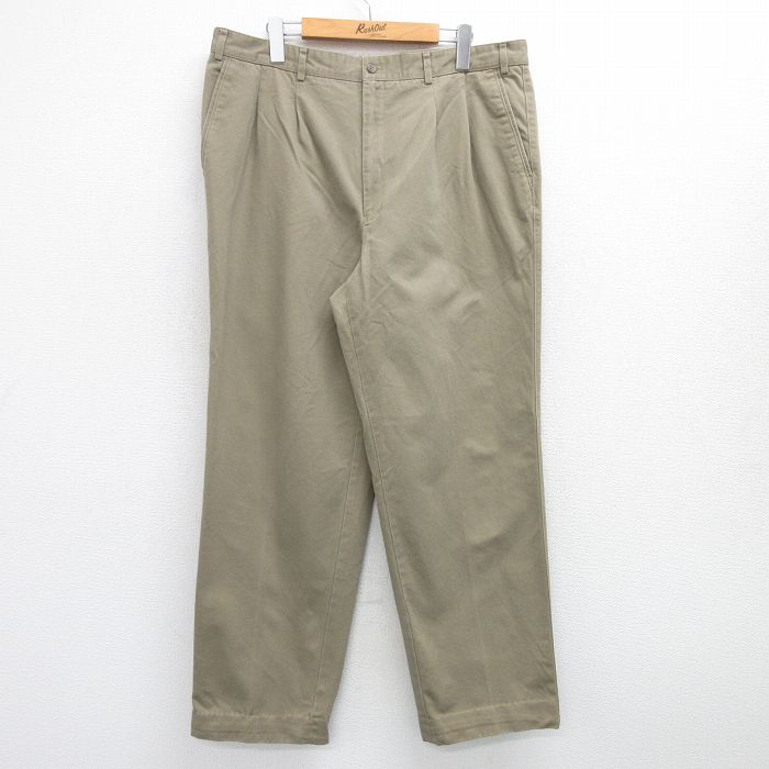 乐天商城 - 【中古】古着 アローパンツ メンズ コットン ベージュ カーキ W38 中古 ボトムス ロング | 春夏 春物 春服 秋冬 秋物 秋服 長ズボン カジュアル メンズファッション ファッション おしゃれ