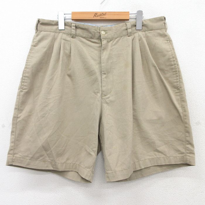 【中古】古着 ビューグルボーイ ショートパンツ ショーツ メンズ ベージュ カーキ W37 中古 ボトムス 短パン ショーパン ハーフ | 春夏 春物 春服 夏物 夏服 半ズボン カジュアル メンズファッション ファッション おしゃれ