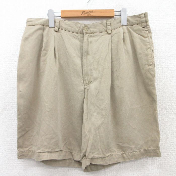 乐天商城 - 【中古】古着 ショートパンツ ショーツ メンズ コットン ベージュ カーキ W36 中古 ボトムス 短パン ショーパン ハーフ | 春夏 春物 春服 夏物 夏服 半ズボン カジュアル メンズファッション ファッション おしゃれ