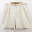 【中古】古着 ラルフローレン Ralph Lauren ポロゴルフ ブランド ショートパンツ ショーツ メンズ 90年代 90s コットン 薄ベージュ カーキ W38 中古 ボトムス 短パン ショーパン ハーフ | 春夏 春物 春服 夏物 夏服 半ズボン カジュアル メンズファッション ファ