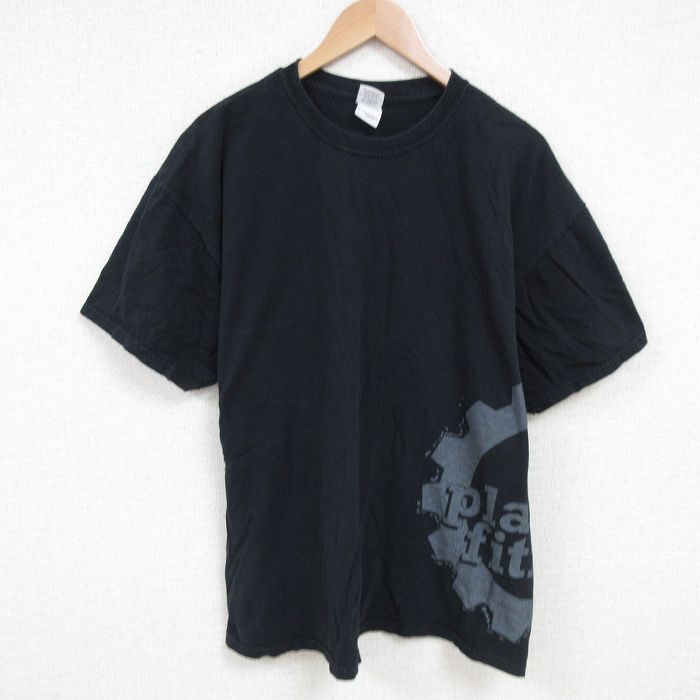 乐天商城 - 【中古】古着 半袖 ビンテージ ヴィンテージTシャツメンズ 00年代 00sプラネットフィットネス 大きいサイズ 2L LL ビッグシルエット ゆったり ビッグサイズ オーバーサイズ コットン クルーネック 丸首 黒 ブラック XLサイズ 中古 メンズ | 春夏 夏物 夏服 ヴィン