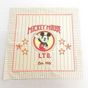 中古 バンダナ 80年代 80s ディズニー DISNEY ミッキー MICKEY MOUSE USA製 アメリカ製 ベージュ カーキ