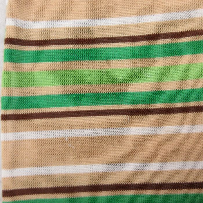 【中古】古着 シアーズ タンクトップ ビンテージ ヴィンテージ キッズ ボーイズ 子供服 80年代 80s クルーネック 丸首 ベージュ他 カーキ ボーダー | 春夏 春物 春服 秋冬 秋物 秋服 女の子 子ども服 こども服 カジュアル ファッション おしゃれ かわいい 5OF