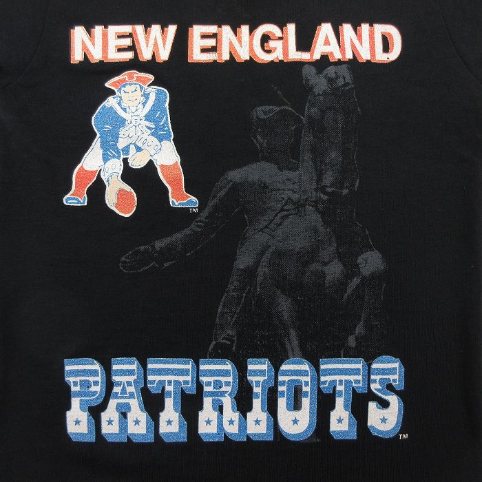 【中古】古着 半袖 ビンテージ ヴィンテージTシャツ キッズ ボーイズ 子供服 90年代 90s NFL ニューイングランドペイトリオッツ クルーネック 丸首 黒 ブラック アメフト スーパーボウル | 春夏 春物 春服 秋冬 秋物 秋服 女の子 子ども服 こども服 カジュアル フ 5OF