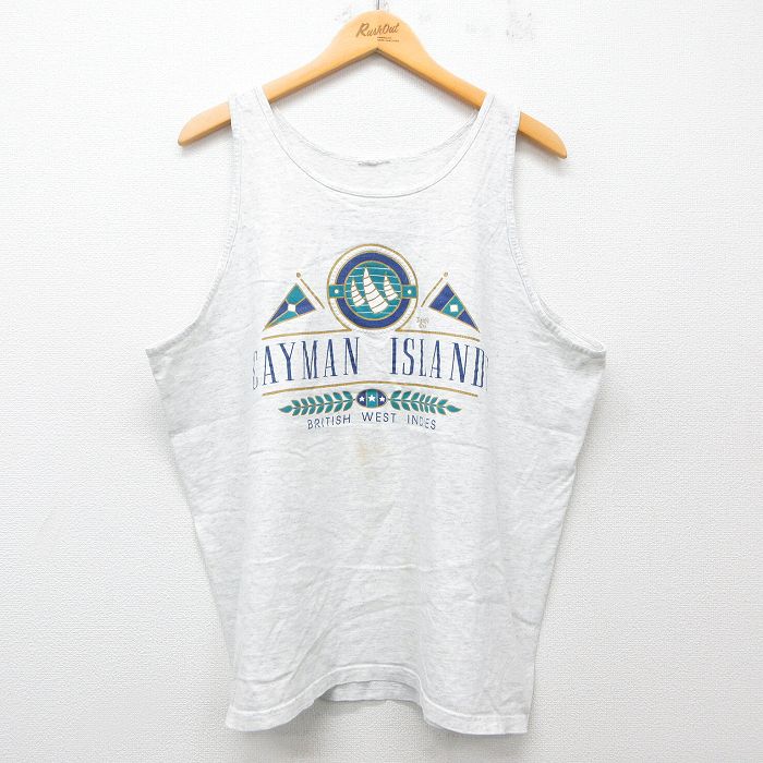【中古】古着 ビンテージ ヴィンテージ タンクトップ メンズ 90年代 90s CAYMAN ISLANDS 大きいサイズ ..