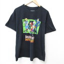 【中古】古着 半袖Tシャツ メンズ アニメ ハンターハンター ゴン コットン クルーネック 丸首 黒 ブラック 【spe】 XLサイズ 中古 | 春夏 夏物 夏服 メンズファッション カットソー ティーシャツ ティシャツ メンズTシャツ 半袖Tシャツ 半袖ティーシャツ カジュア