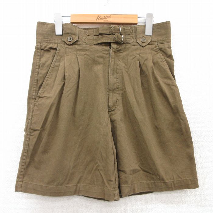 乐天商城 - 【中古】古着 ショートパンツ ショーツ メンズ コットン 茶 ブラウン W32 中古 ボトムス 短パン ショーパン ハーフ | 春夏 春物 春服 夏物 夏服 半ズボン カジュアル メンズファッション ファッション おしゃれ
