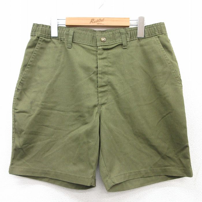 【中古】古着 ショート ボーイスカウトパンツ ショーツ メンズ 90年代 90s USA製 アメリカ製 緑 グリーン W34 中古 ボトムス 短パン ショーパン | 春夏 春物 春服 夏物 夏服 半ズボン カジュアル メンズファッション ファッション おしゃれ