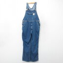 【中古】古着 ラルフローレン Ralph Lauren チャップス ブランド オーバーオール メンズ 90年代 90s 大きいサイズ ゆったり オーバーサイズ コットン 紺 ネイビー デニム 【spe】 W41 中古 ボトムス | 春夏 春物 春服 秋冬 秋物 秋服 長ズボン カジュアル メンズ