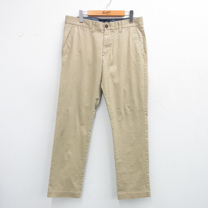 樂天商城 - 【中古】古着 トミーヒルフィガー TOMMY HILFIGER ブランドパンツ メンズ ベージュ カーキ W33 中古 ボトムス ロング | 春夏 春物 春服 秋冬 秋物 秋服 長ズボン カジュアル メンズファッション ファッション おしゃれ