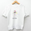 【中古】古着 半袖スウェット メンズ 80年代 80s ネズミ 刺繍 ラグラン クルーネック 丸首 USA製 アメリカ製 白 ホワイト 【spe】 Sサイズ 小さいサイズ 中古 スエット トレーナー トップス | 春夏 春物 春服 夏物 夏服 メンズファッション カジュアル おしゃれ