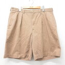 【中古】古着 ラルフローレン Ralph Lauren ブランド ショート チノパンツ チノパン ショーツ メンズ 90年代 90s コットン 茶系 ブラウン W38 中古 ボトムス 短パン ショーパン | 春夏 春物 春服 夏物 夏服 半ズボン カジュアル メンズファッション ファッション
