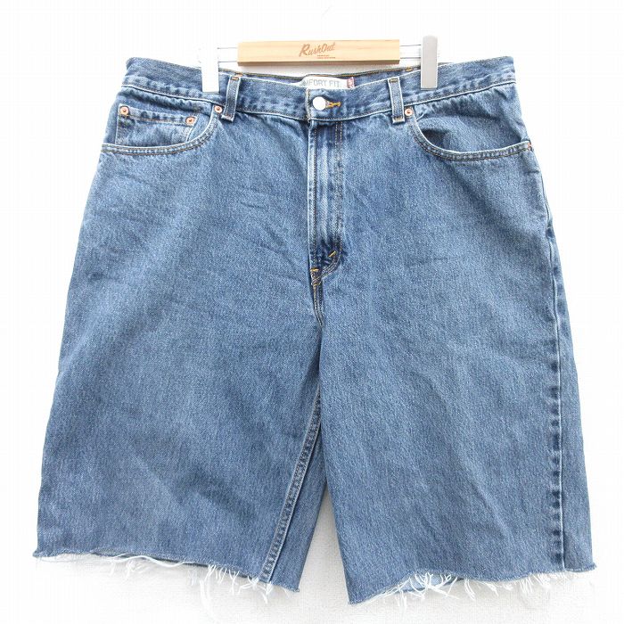 【中古】古着 リーバイス Levis 560 ショートパンツ ショーツ メンズ コットン 紺 ネイビー デニム 【spe】 W38 中古 ボトムス 短パン ショーパン ハーフ | 春夏 春物 春服 夏物 夏服 半ズボン カジュアル メンズファッション ファッション おしゃれ