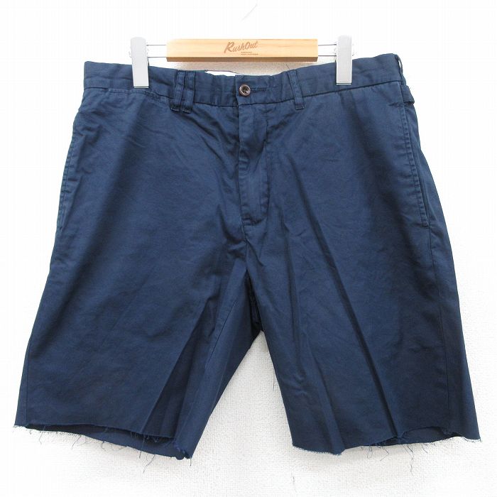 樂天商城 - 【中古】古着 ラルフローレン Ralph Lauren ブランド ショートパンツ ショーツ メンズ 90年代 90s コットン 濃紺 ネイビー W33 中古 ボトムス 短パン ショーパン ハーフ | 春夏 春物 春服 夏物 夏服 半ズボン カジュアル メンズファッション ファッション おしゃ
