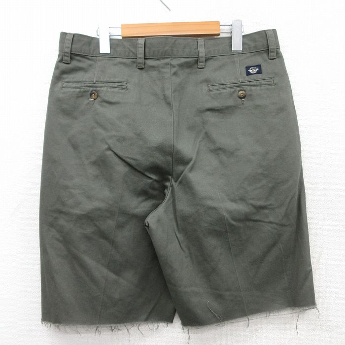 【中古】古着 ドッカーズ ショートパンツ ショーツ メンズ 00年代 00s コットン 濃緑 グリーン W35 中古 ボトムス 短パン ショーパン ハーフ | 春夏 春物 春服 夏物 夏服 半ズボン カジュアル メンズファッション ファッション おしゃれ