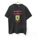 【中古】古着 半袖Tシャツ メンズ ウォーリアーズ クルーネック 丸首 黒 ブラック Lサイズ 中古 | 春夏 夏物 夏服 メンズファッション カットソー ティーシャツ ティシャツ メンズTシャツ 半袖Tシャツ 半袖ティーシャツ カジュアルTシャツ おしゃれ カジュアル