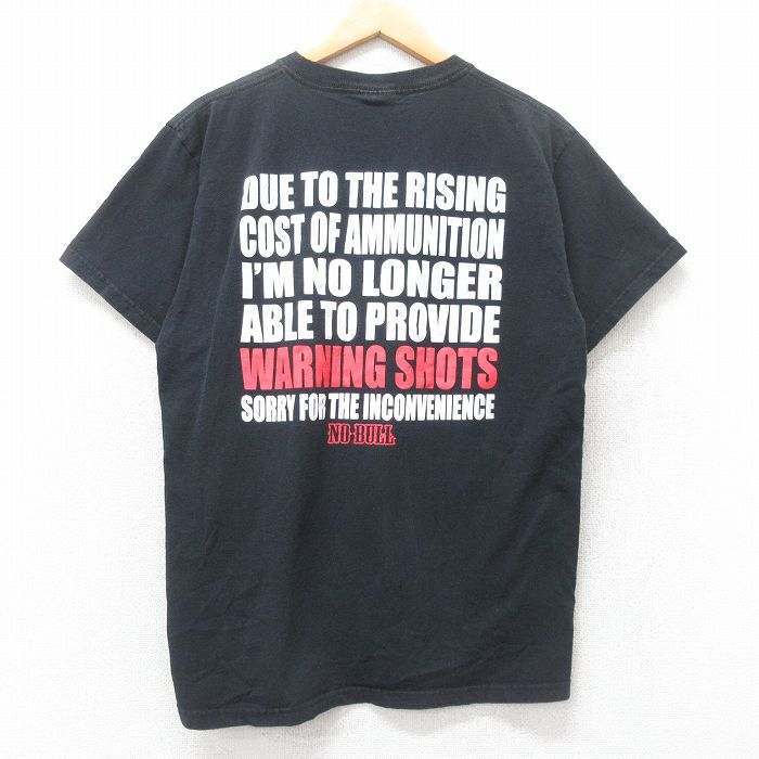 乐天商城 - 【中古】古着 NO BULL 00s Tシャツ メンズ Lサイズ 黒 クルーネック コットン ヴィンテージ アメカジ ストリート カジュアル きれいめ レトロ オールド 25jul08