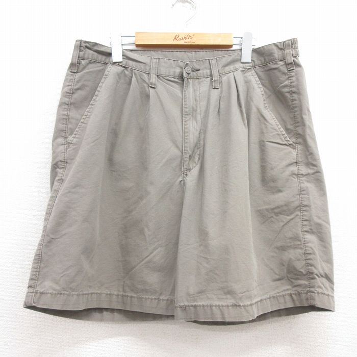 【中古】古着 ラングラー Wrangler ショートパンツ ショーツ メンズ コットン グレー W36 中古 ボトムス 短パン ショーパン ハーフ | 春夏 春物 春服 夏物 夏服 半ズボン カジュアル メンズファッション ファッション おしゃれ