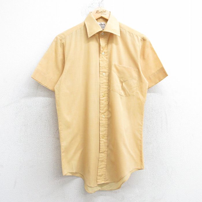 樂天商城 - 【中古】古着 マルボロ 半袖シャツ メンズ 80年代 80s 黄色系 イエロー Sサイズ 小さいサイズ 中古 トップス | 春夏 春物 春服 夏物 夏服 カジュアルシャツ メンズファッション 半袖シャツ おしゃれ カジュアル