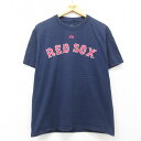 【中古】古着 マジェスティック 半袖 ビンテージ ヴィンテージTシャツ メンズ 00年代 00s MLB ボストンレッドソックス ダスティンペドロイア 15 コ...