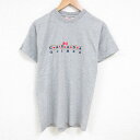 【中古】古着 半袖 ビンテージ ヴィンテージTシャツ メンズ 90年代 90s カナダ 刺繍 コットン クルーネック 丸首 グレー 霜降り Mサイズ 中古 | 春夏 夏物 夏服 ヴィンテージTシャツ メンズファッション カットソー ティーシャツ ティシャツ メンズTシャツ 半袖T