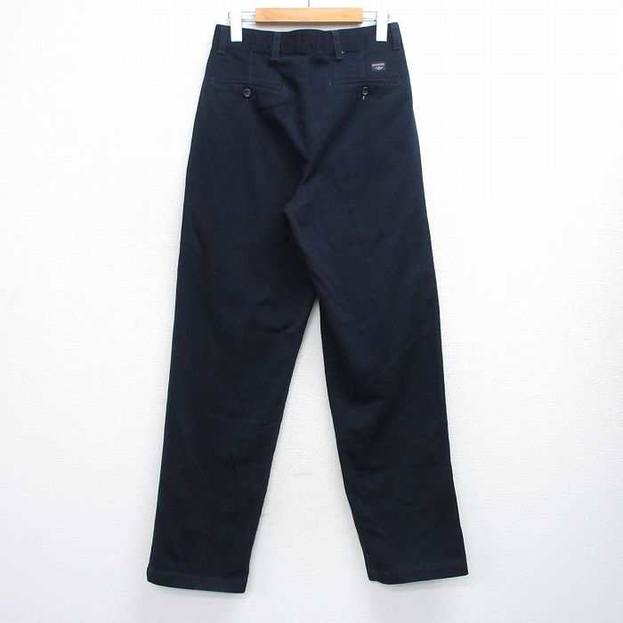 W29【中古】古着 ドッカーズパンツ メンズ コットン 紺 ネイビー 中古 ボトムス ロング | 春夏 春物 春服 秋冬 秋物 秋服 長ズボン カジュアル メンズファッション ファッション おしゃれ